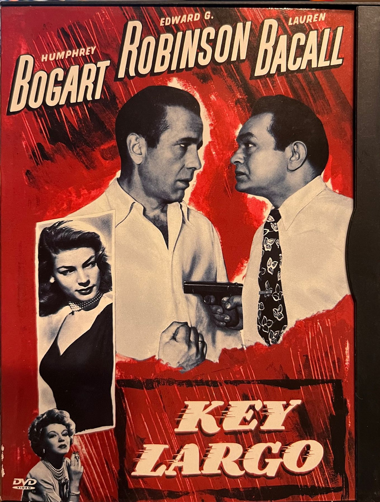 Key Largo. Риф Ларго, 1948, Хамфри Богарт и Лорен Бэколл, DVD, американский диск на английском языке, #1