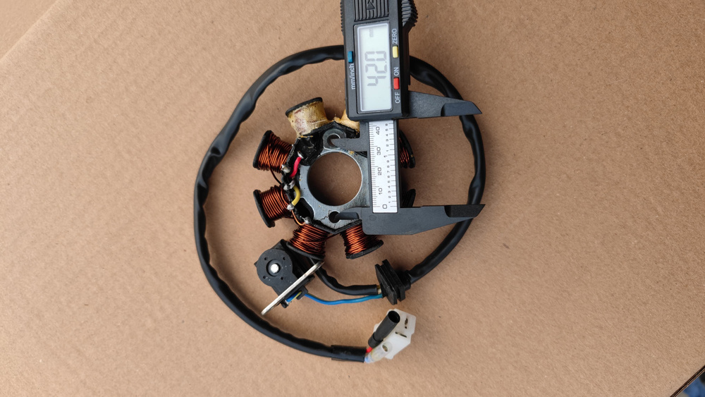 Статор генератора 8 катушек (6+2), на скутер 139QMB - купить по низким ...