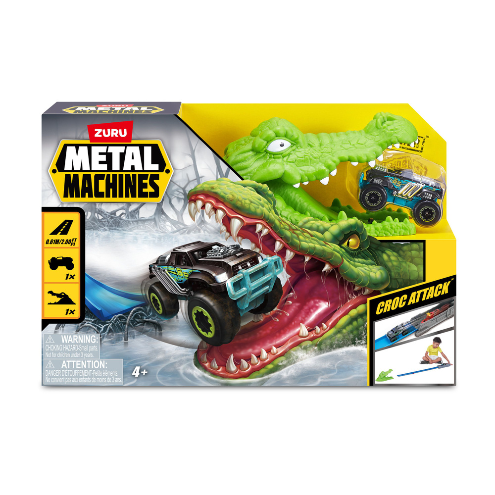 Игровой набор гоночный трек ZURU METAL MACHINES "Крокодил", 6718 ...