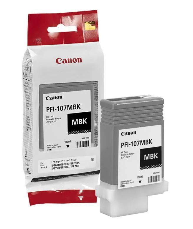 Картридж струйный Canon PFI-107MBK (6704B001), черный матовый, 2100 стр. (оригинал)  #1