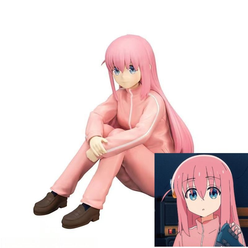 Фигурка Аниме Одинокий рокер Хитори Гото с гитарой / Bocchi the Rock Hitori Gotou,11cm #1