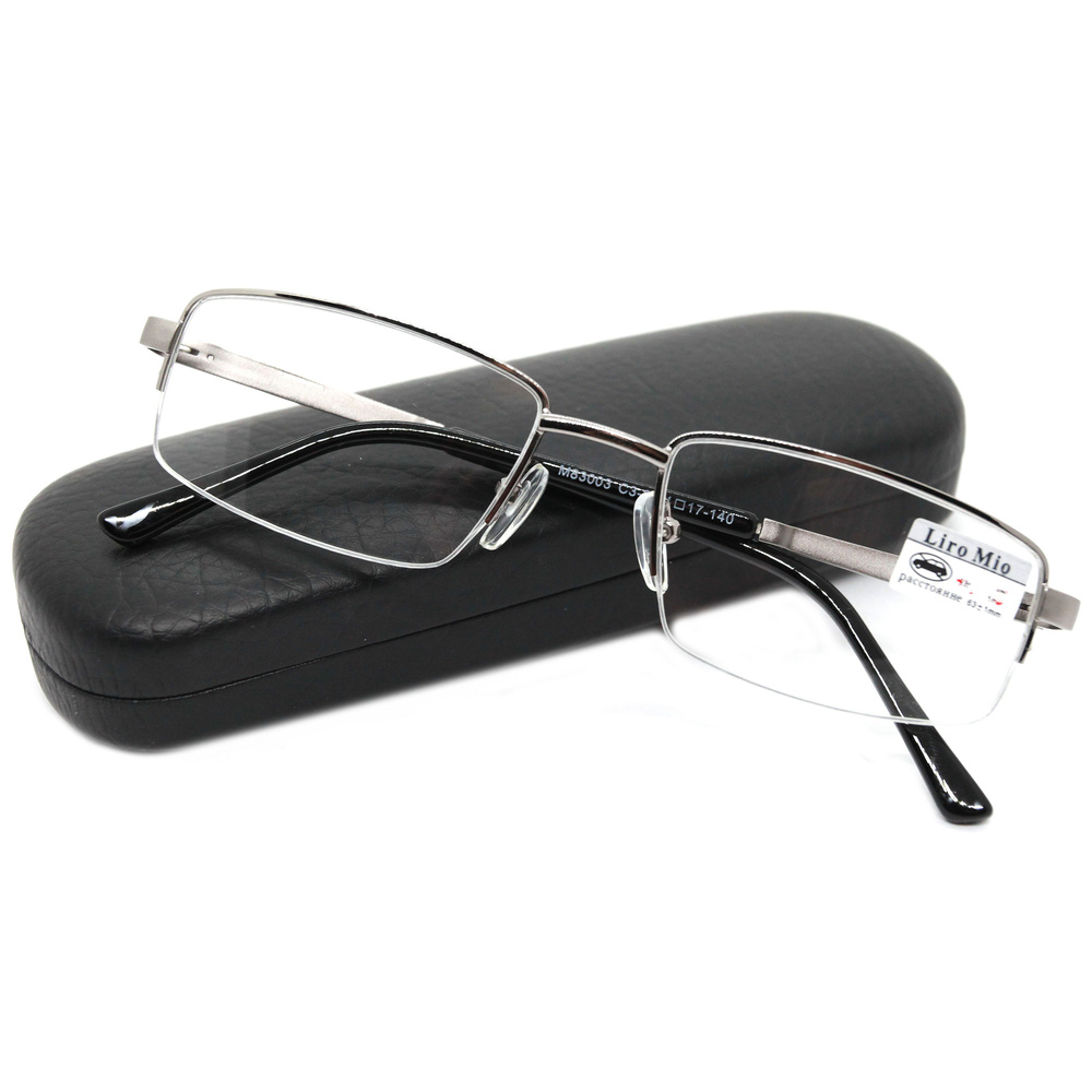 Готовые очки полуободковые корригирующие (+4.00) LIRO MIO 83003 С3-2, с ...