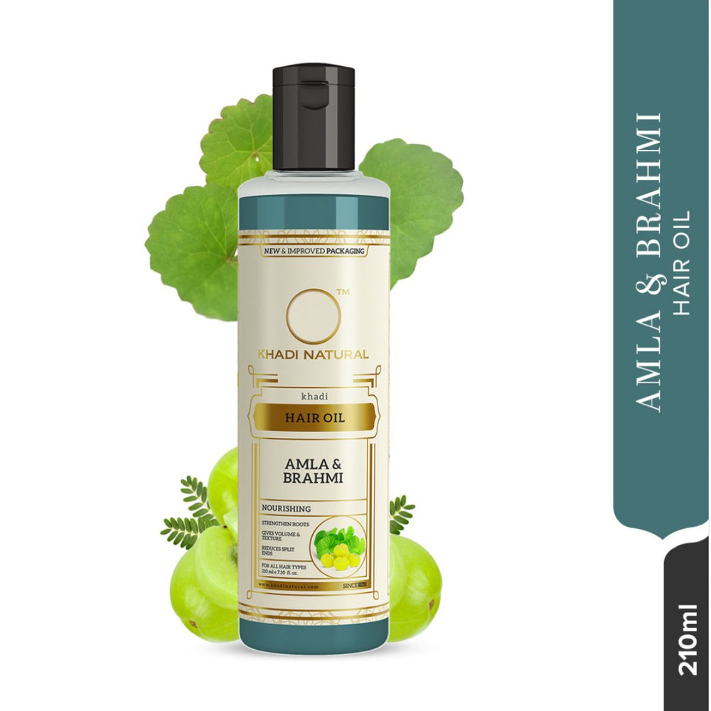 Масло для волос Khadi Natural Амла и Брахми (Hair Oil Amla & Brahmi), 210 мл  #1