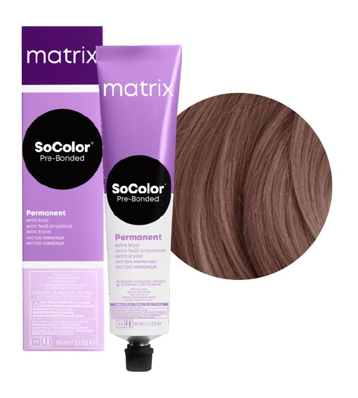 Краска для волос Matrix SoColor Pre-Bonded 506NA темный блондин натуральный пепельный 90 мл  #1