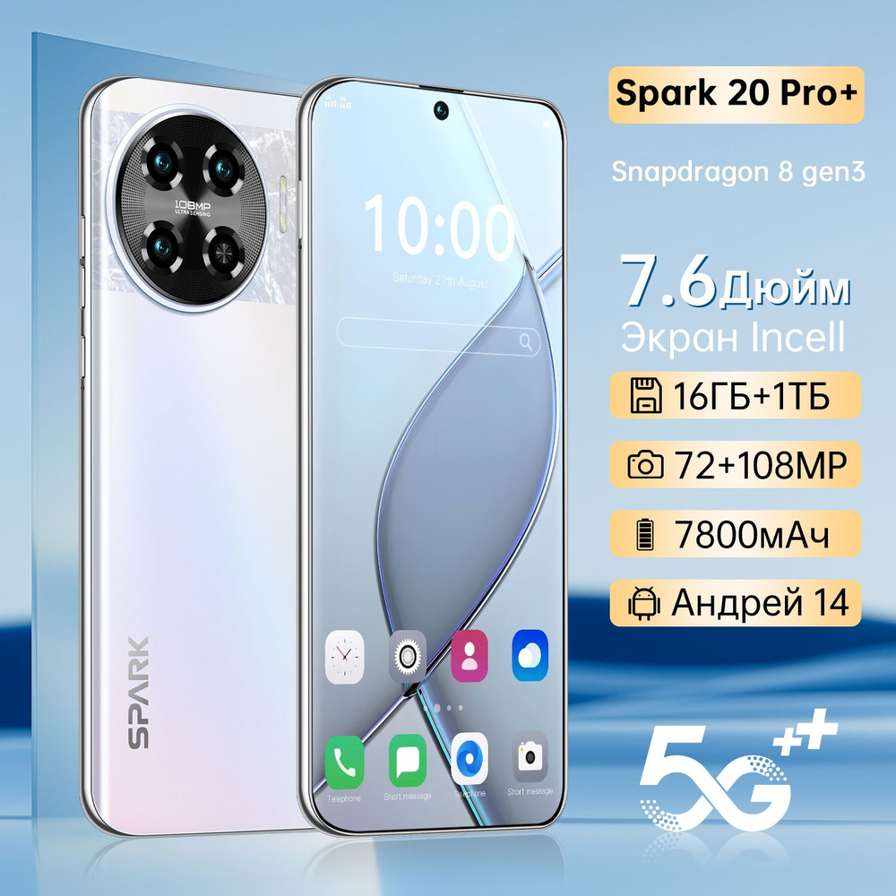 Смартфон realme MC-Spark 20 Pro+-16GB+1TB - купить по выгодной цене в  интернет-магазине OZON (1561923878)