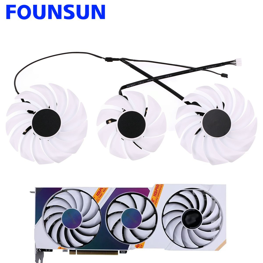 Новый 75MM, 89MM, замена вентилятора охлаждения для COLORFUL RTX 3080 ...