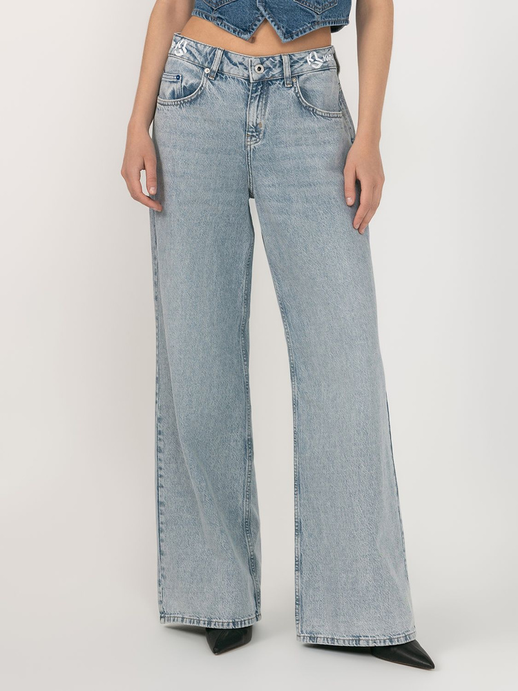 Джинсы Karl Lagerfeld Jeans Low Rise Loose - купить с доставкой по ...