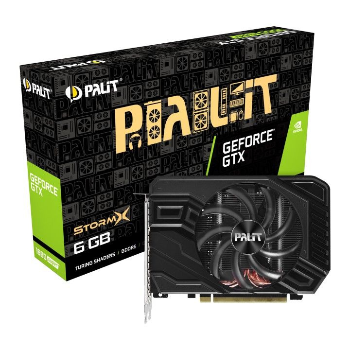 Palit Видеокарта GeForce GTX 1660 SUPER STORMX 6 ГБ (NE6166S018J9-161F) #1