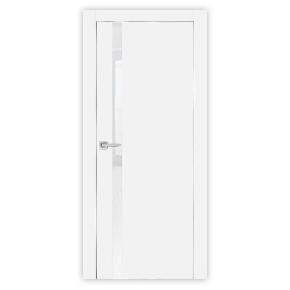 Дверь URBAN 1 SV / EMALEX ICE / SILVER EDGE (800x2000) + коробка + 5 наличников  #1