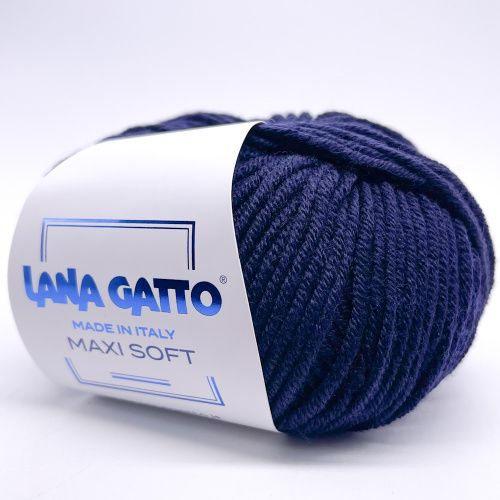 2 Мотка, Lana Gatto MAXI SOFT, 100% Экстратонкая мериносовая шерсть / 50 гр. - 90 м., Цвет-10214  #1