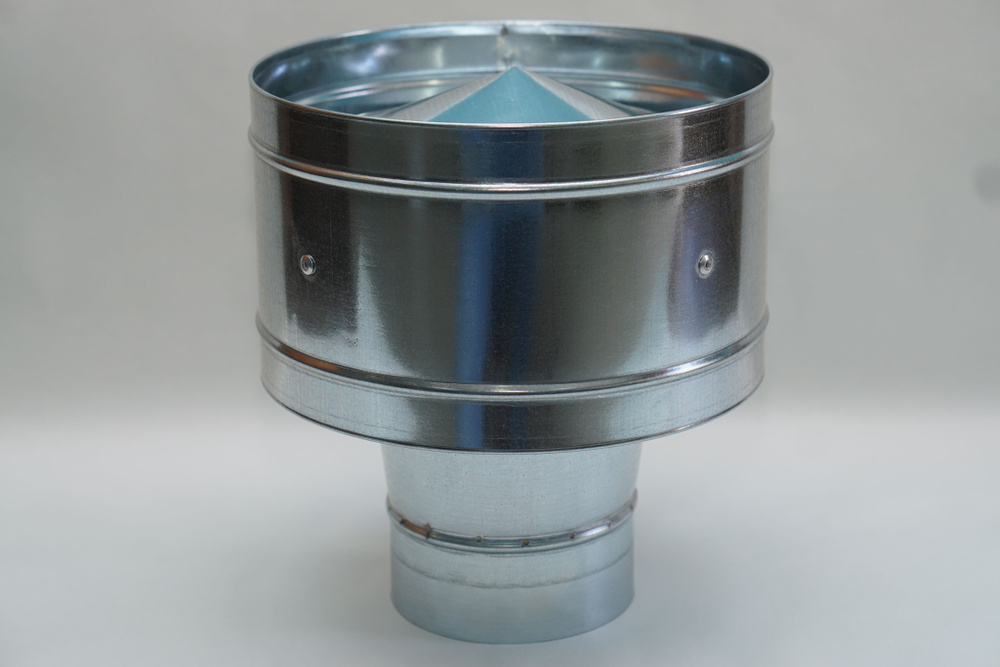 Дефлектор круглого сечения D100, оцинкованная сталь #1