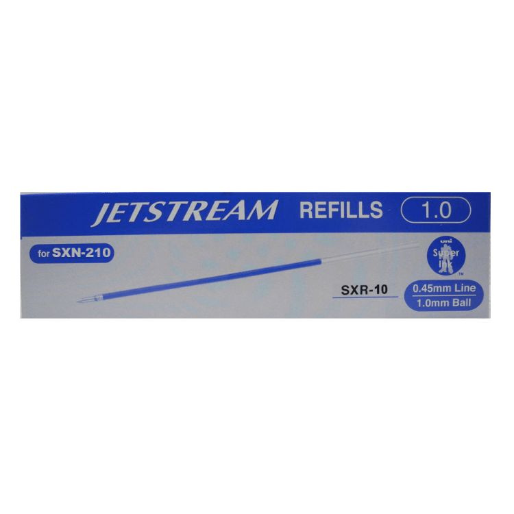 Стержень шариковый Uni SXR-10 для Jetstream SXN 150, 157, 210, 217 - 1 мм (уп. 12 штук), Синий  #1