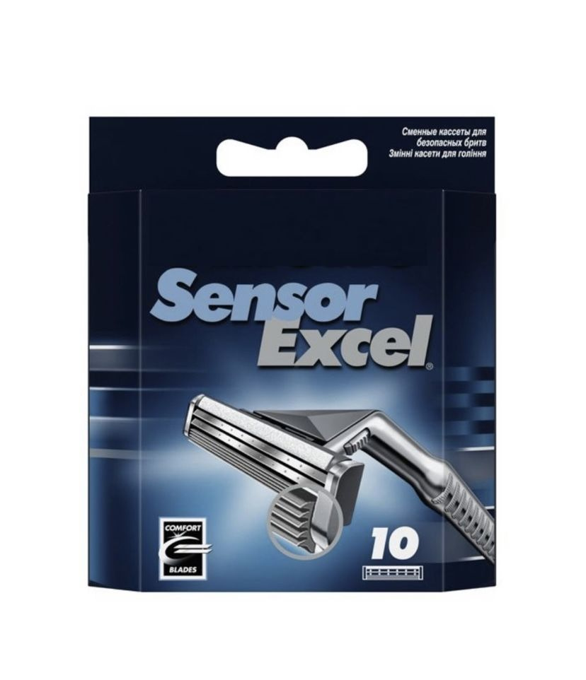 Сменные Кассеты Sensor Excel 10 шт с 2 лезвиями для бритвы Сенсор ...
