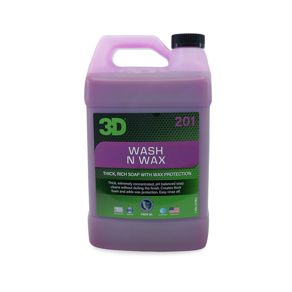 3D Wash N Wax pH-нейтральный ручной шампунь с воском, 1.89л #1