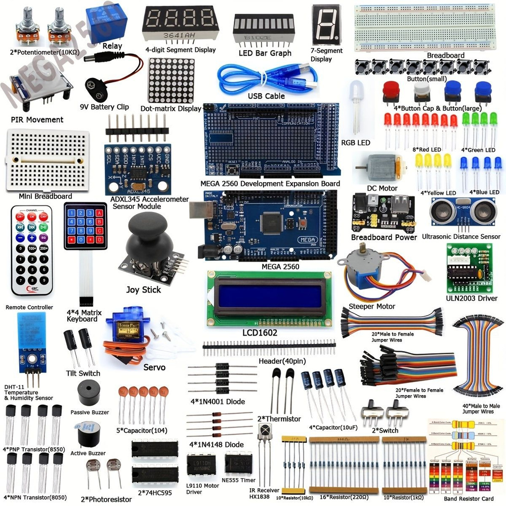 MEGA2560 Arduino набор Для Программирования С Ардуино Kit #1