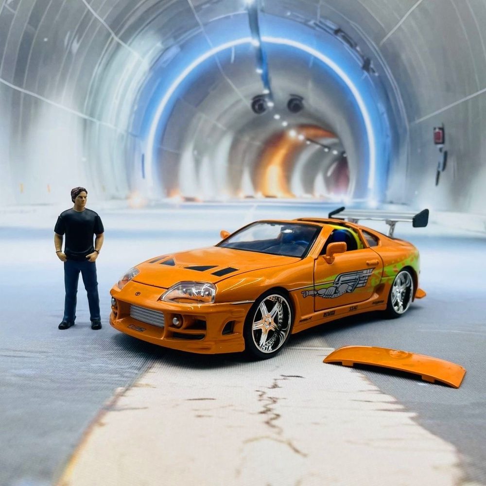 Jada Toys Набор Машинка 1:24 1995 Toyota Supra, Детские игрушки, подарки для коллекционеров  #1