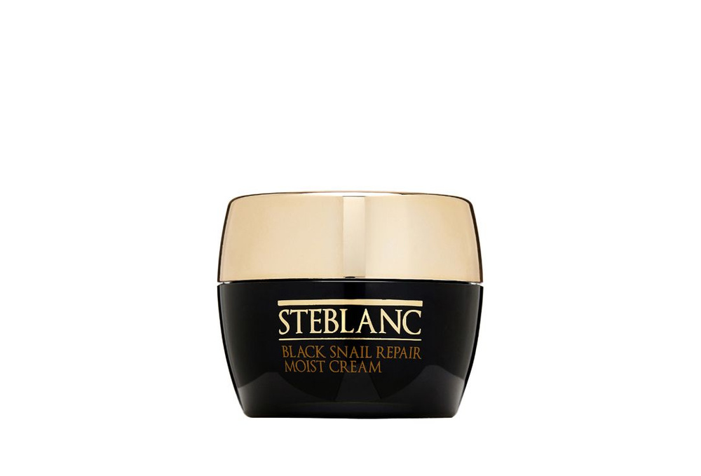 Увлажняющий крем для лица с муцином Черной улитки Steblanc Black Snail Repair Moist Cream  #1