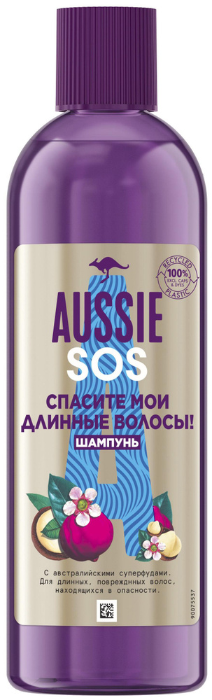 Шампунь Aussie SOS для поврежденных длинных волос, с австралийскими суперфудами, 290 мл  #1