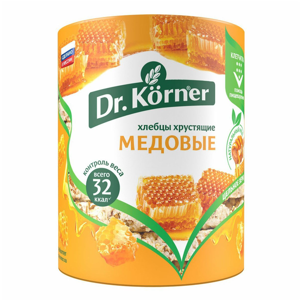 Хлебцы мультизерновые Dr.Korner Злаковый коктейль медовые 100 г  #1