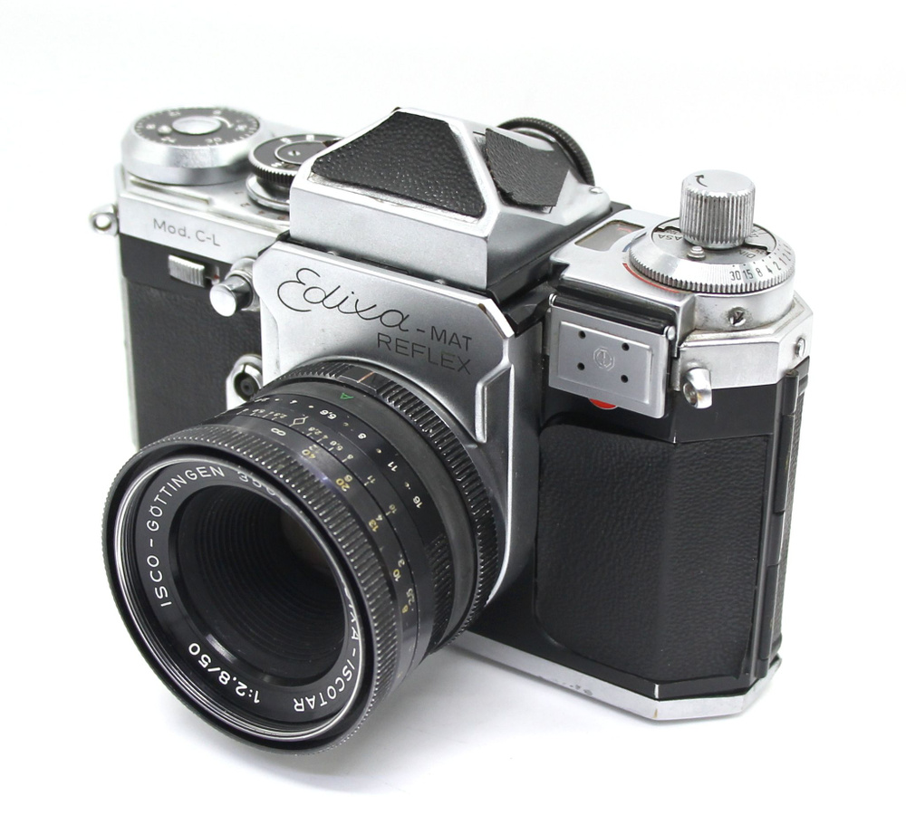 Фотоаппарат винтажный Edixa Mat Reflex Mod. C-L + Isco-Gottingen