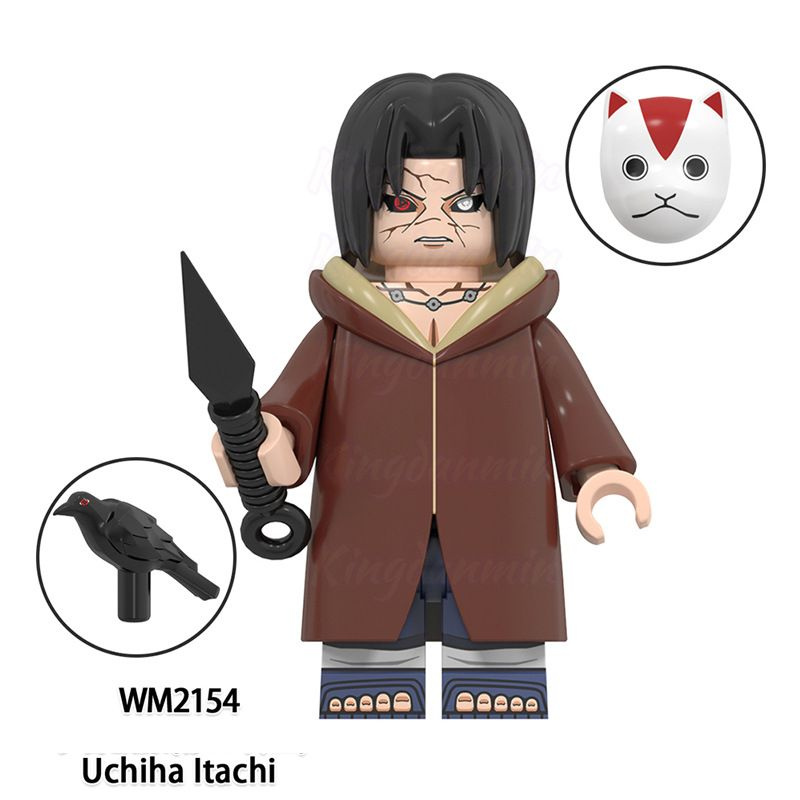 фигурок Конструктор Миницигулы , аниме Наруто (Naruto)(4.5см, пакет)-Uchiha ltachi-WM2154  #1