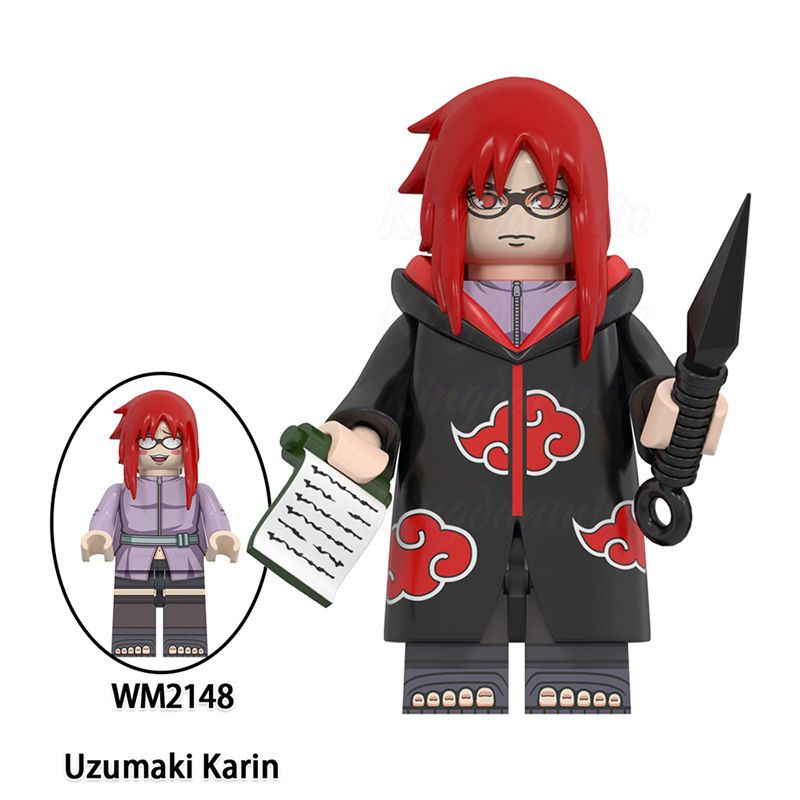 фигурок Конструктор Миницигулы , аниме Наруто (Naruto)(4.5см, пакет)-Uzumaki Karin-WM2148  #1