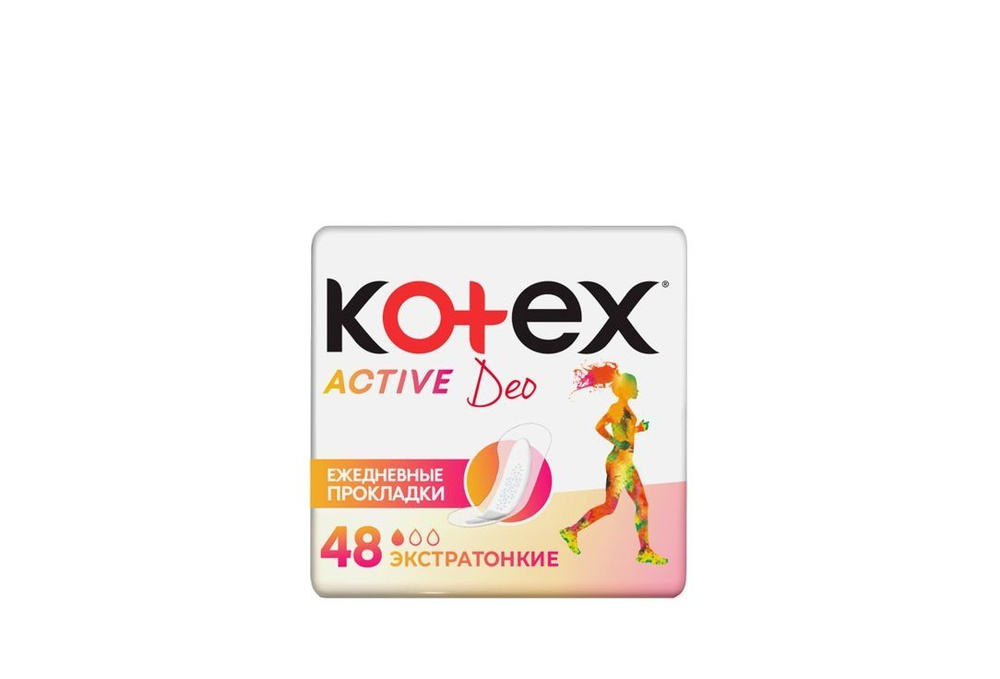 Ежедневные прокладки Kotex Active Deo, 48 мл #1