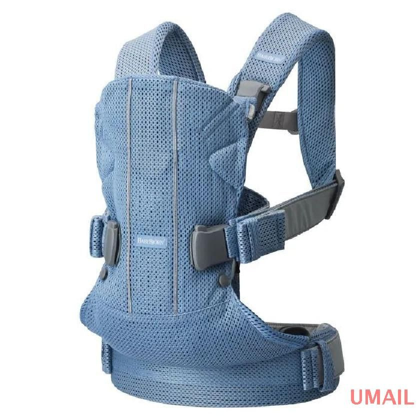 Слинг-эргорюкзак BabyBjorn One Air 3D Mesh для переноски ребенка с рождения и до 3 лет, 3 положения,светло-синий #1