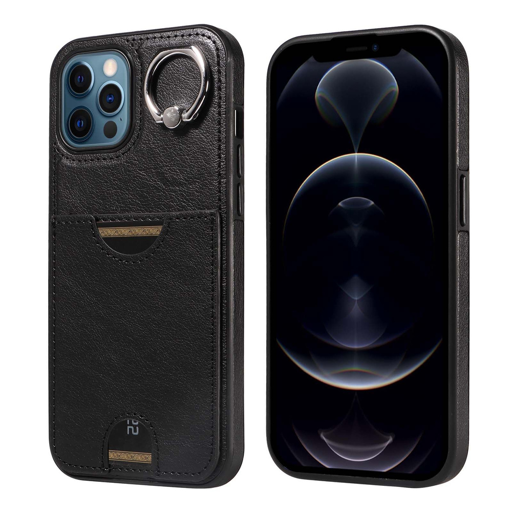 YIKATU Кожаный Чехол Для Apple iPhone 12 Pro Max (Эпл Айфон 12 Про Макс) С Карманом / Картхолдером, С #1