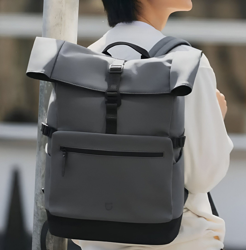 Рюкзак Xiaomi Mijia Rolled Casual Backpack (MJXXB01RM) Grey #1