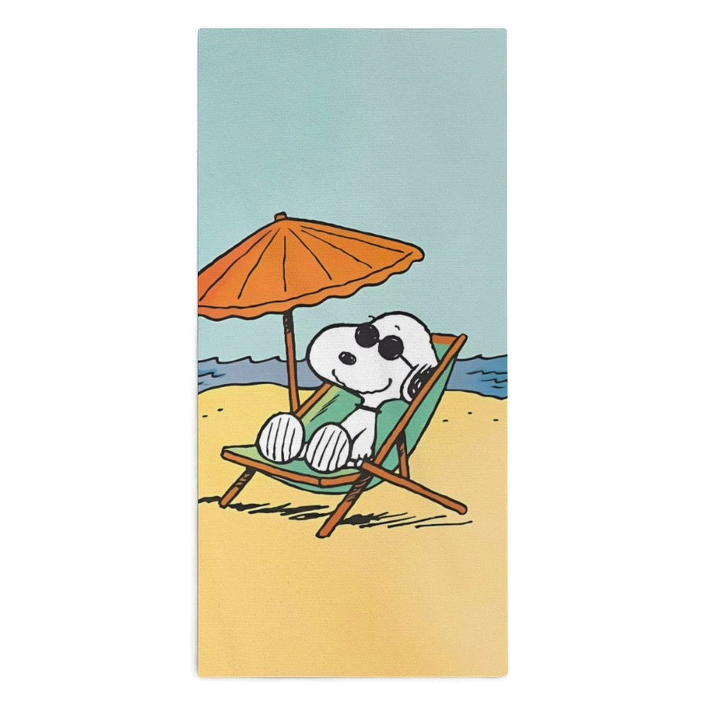 SNOOPY Полотенце для лица, рук, Микрофибра, 30x70 см, разноцветный, 1 шт.  #1