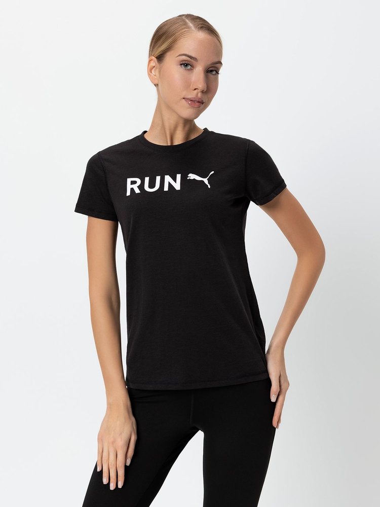 Футболка PUMA WOMEN'S GRAPHIC TEE RUN PUMA #1