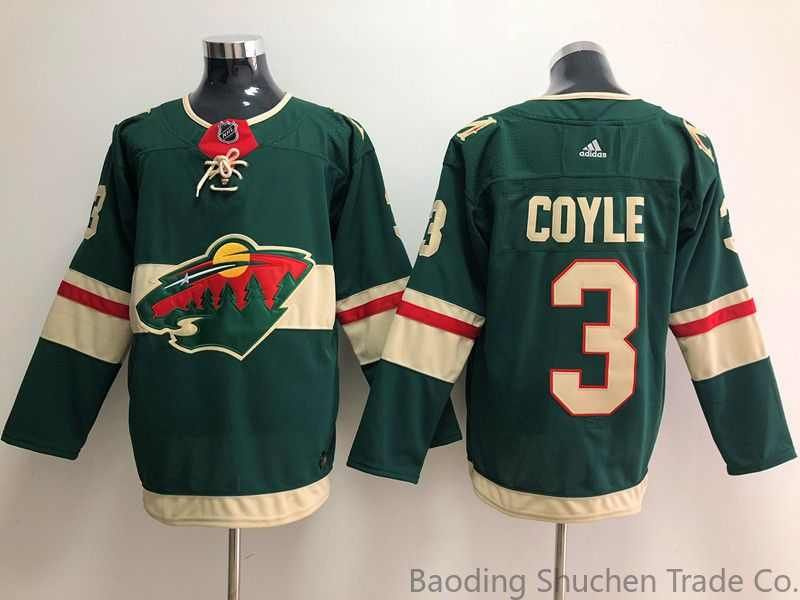 NHL МАЙКА ХОККЕЙНАЯ Миннесота Уайлд Зеленый дом Аутентичный Джерси Minnesota Wild Jersey  #1