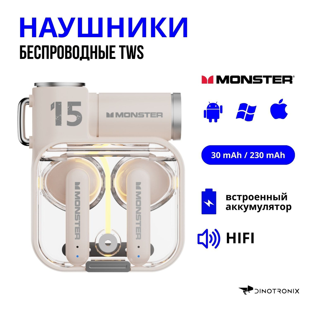 Наушники беспроводные Bluetooth XKT15 белые #1