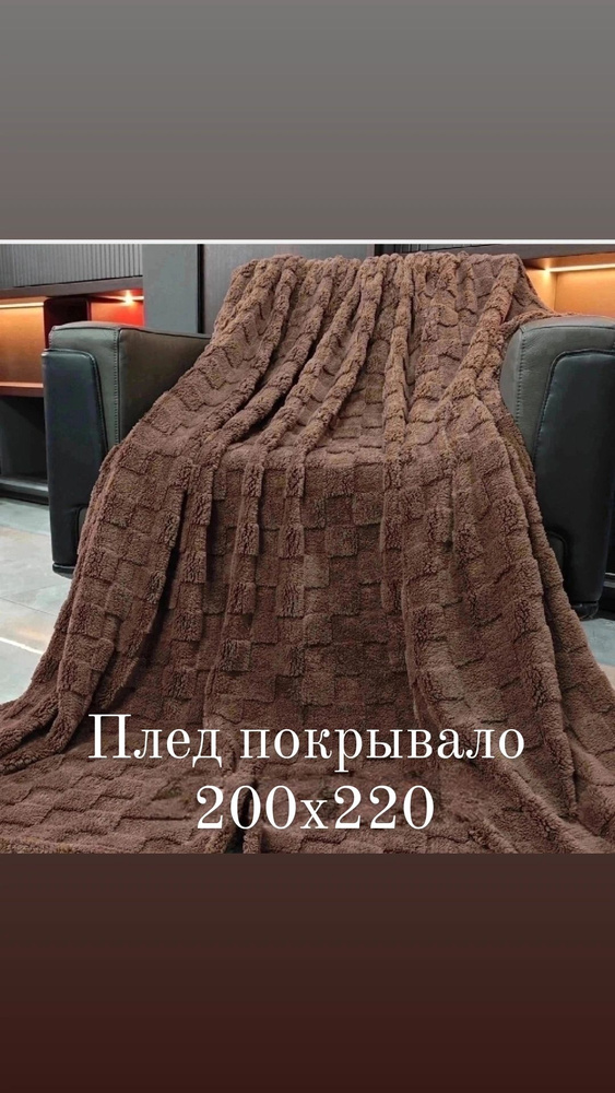Плед 200х220/покрывало на диван кровать - купить с доставкой по ...
