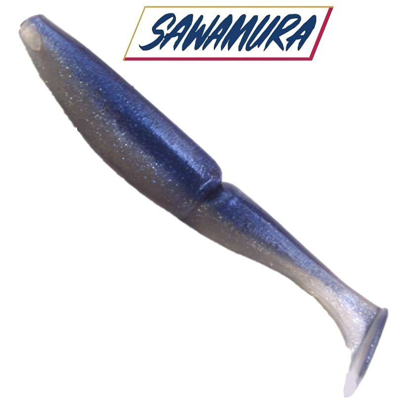 Приманка силиконовая Sawamura One'Up Shad 5", вес 12,5гр, цв. #063 / Мягкая приманка Савамура для джига #1