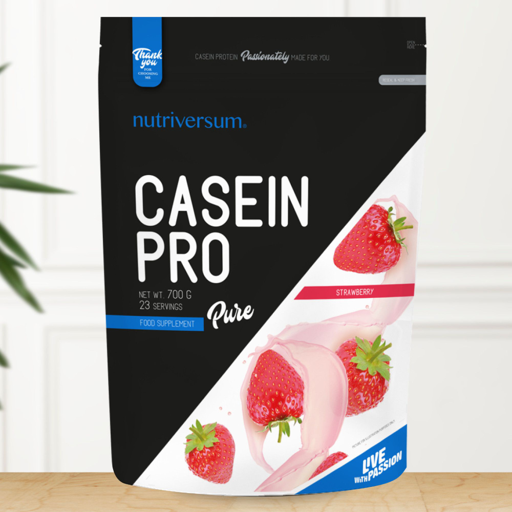 Казеин Nutriversum Pure Casein Pro 700 гр (клубника) #1