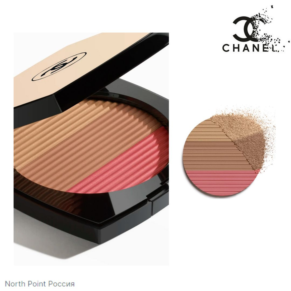 Пудра для загара CHANEL LES BEIGES Healthy Glow с оттенком розового золота средней плотности  #1