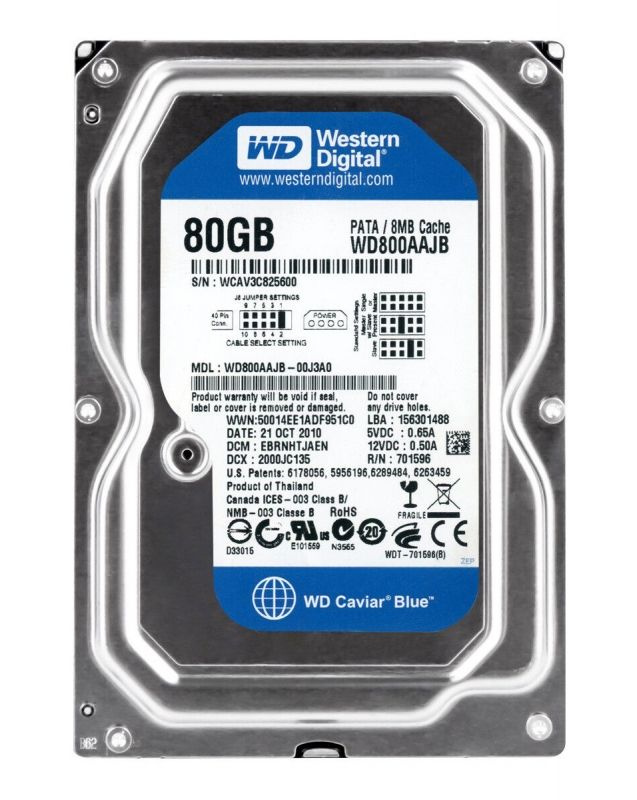 Western Digital 80 ГБ Внутренний жесткий диск (WD800AAJB)  #1