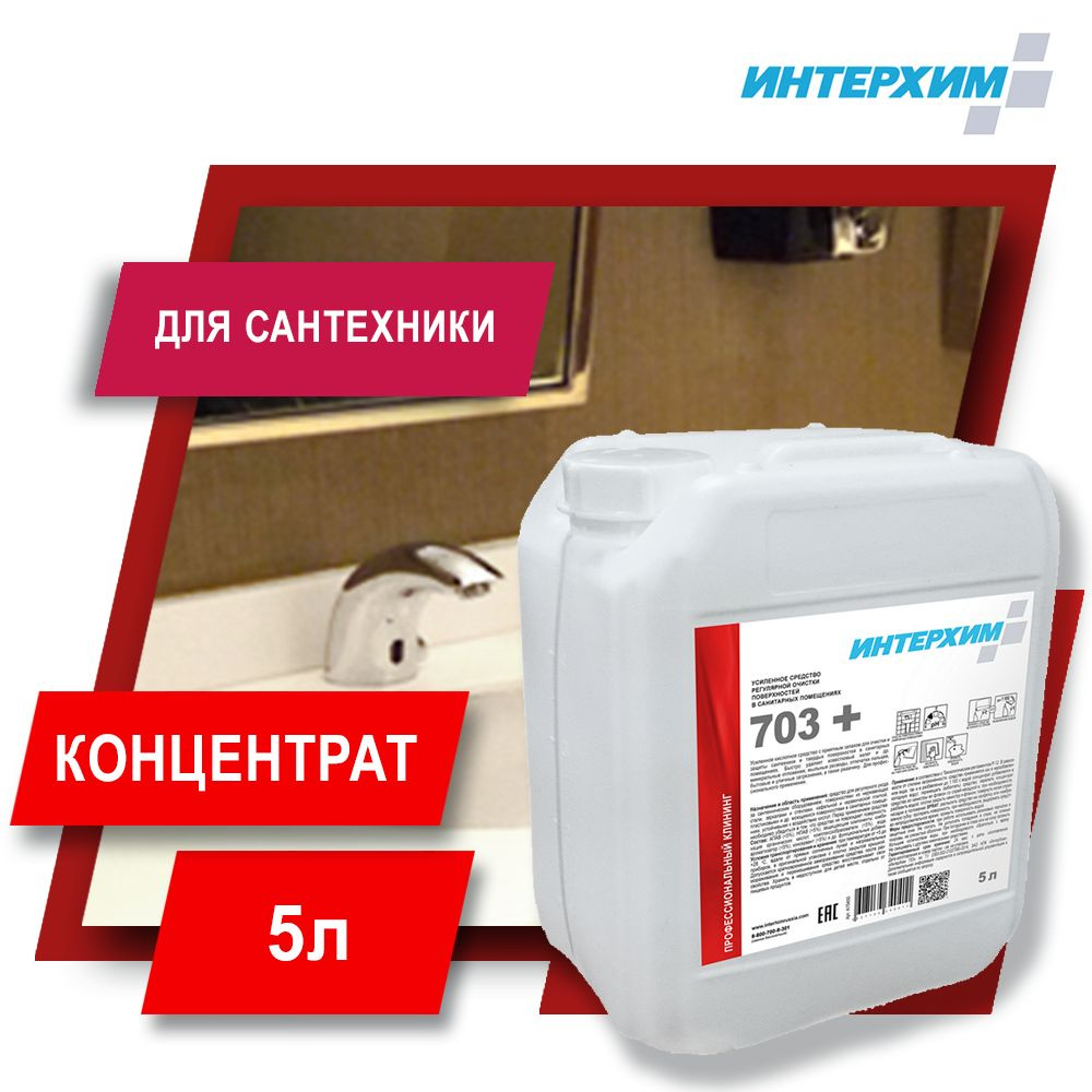 ИНТЕРХИМ 703 PLUS Усиленное средство для сантехники, 5 л #1