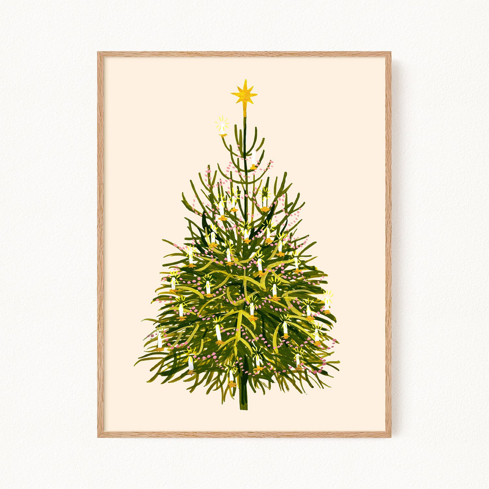 Новогодний постер "Christmas Tree No2", 40х50 см #1