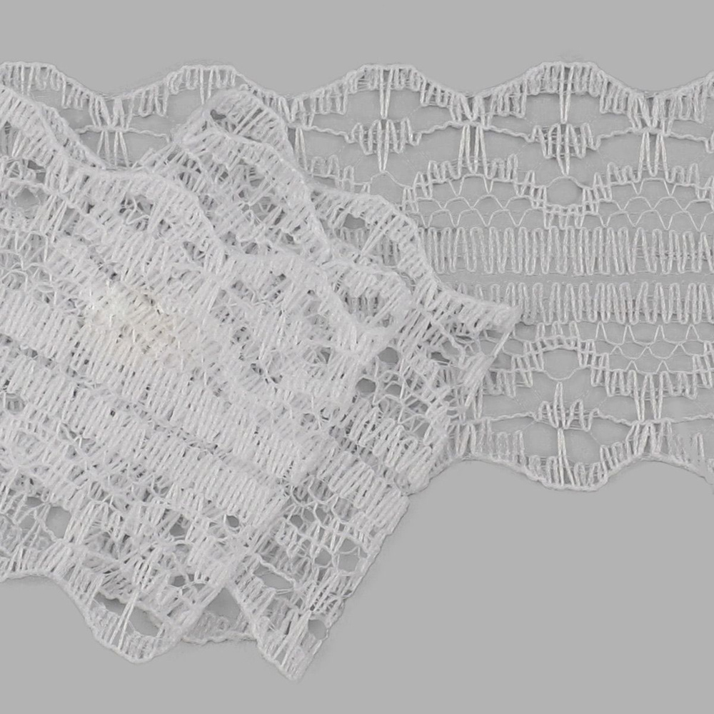 TBY.1659-1 Кружево-трикотаж 30мм*27,4м (01 белый) #1