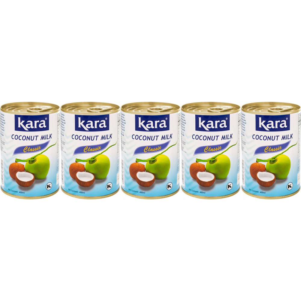 Растительный напиток кокосовый Kara Classic 17% 0,4 л, набор: 5 штук #1
