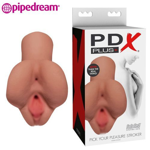 Pipedream Мастурбатор вагина и анус PDX Plus Pick Your Pleasure Stroker загорелая  #1