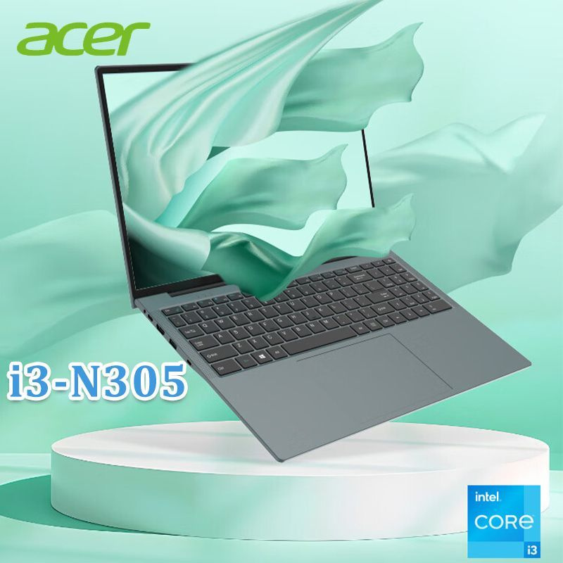 Acer 16" Ноутбук Acer Go Fun RAM 16, LPDDR5, SSD 512G, Бесплатная русская наклейка на клавиатуру + адаптер #1