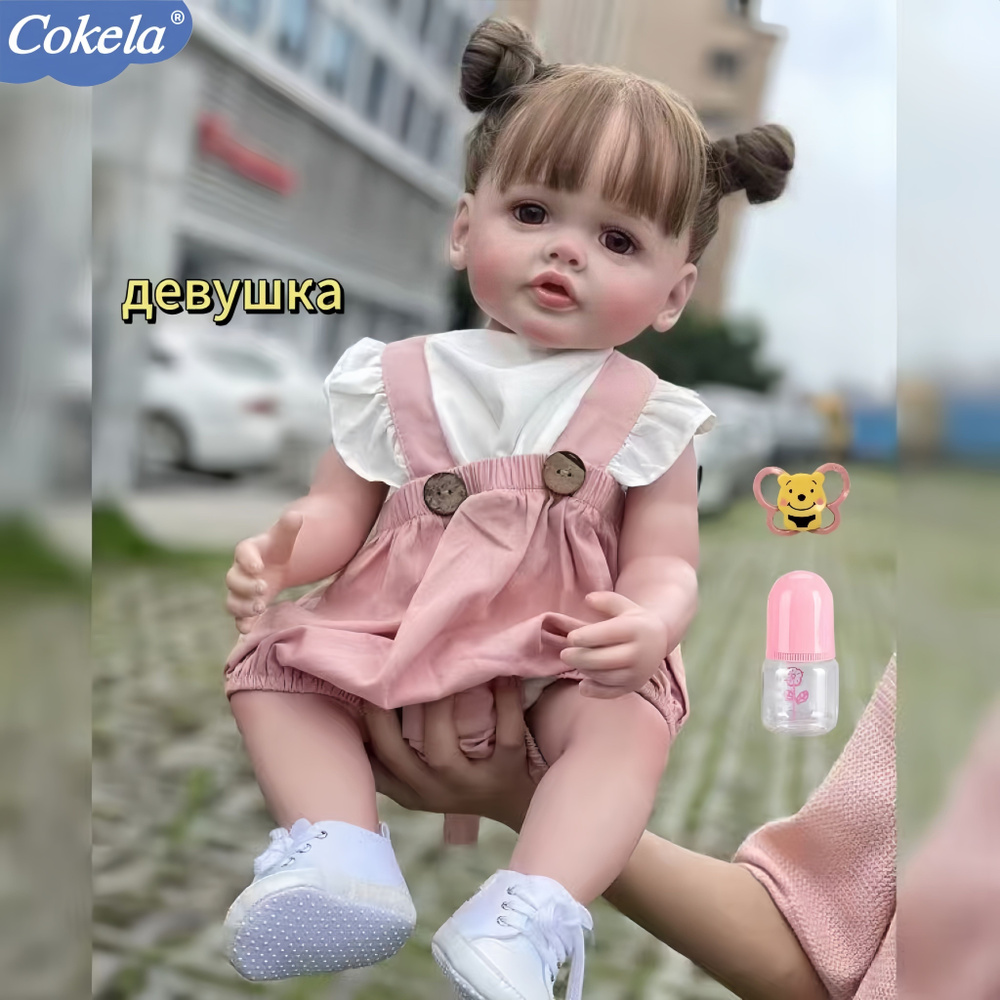 Кукла реборн 55cm Cokela Мягкий силикон по всей поверхности #1