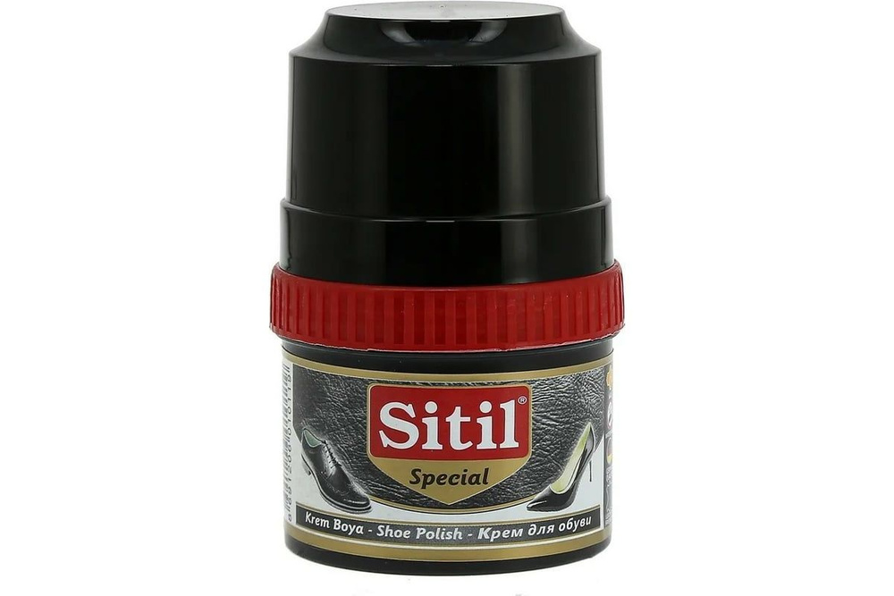 Крем-блеск для обуви Sitil Shoe Polish черный 60мл #1