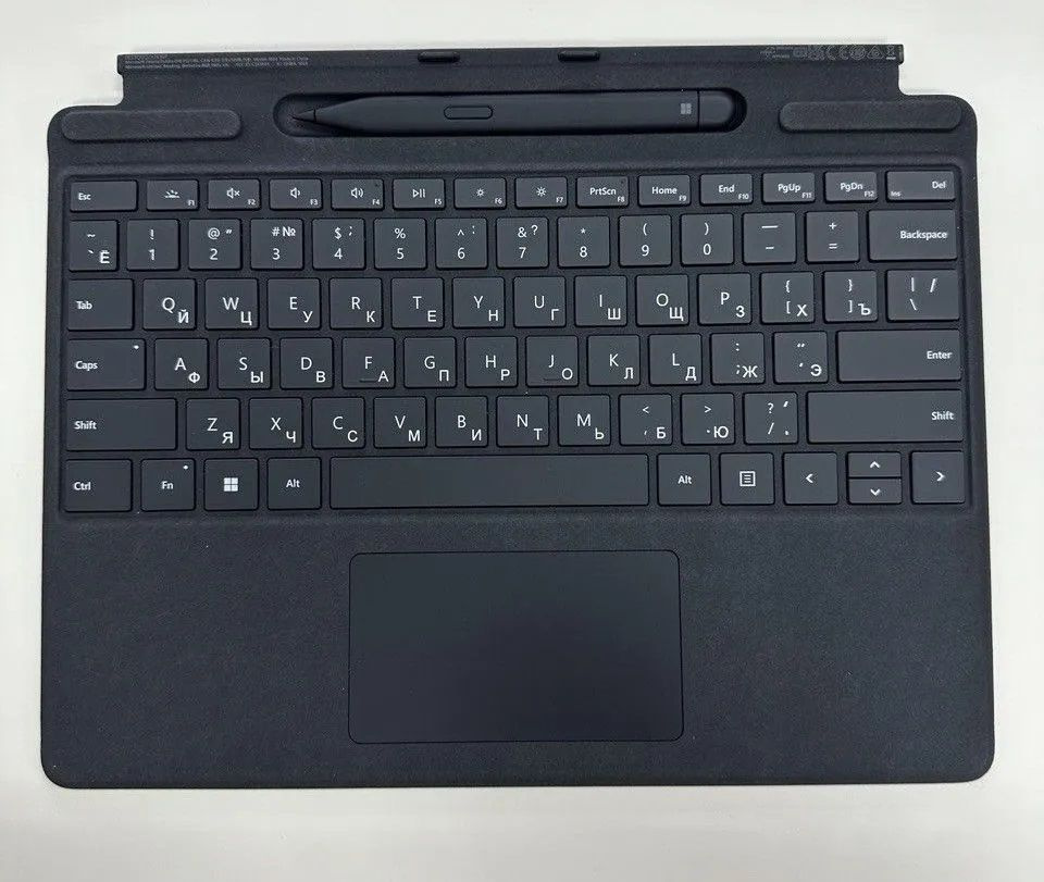 Клавиатура Microsoft Surface Pro X/8/9/10/11 Signature Keyboard Black Alcantara RUS + Slim Pen 2  #1