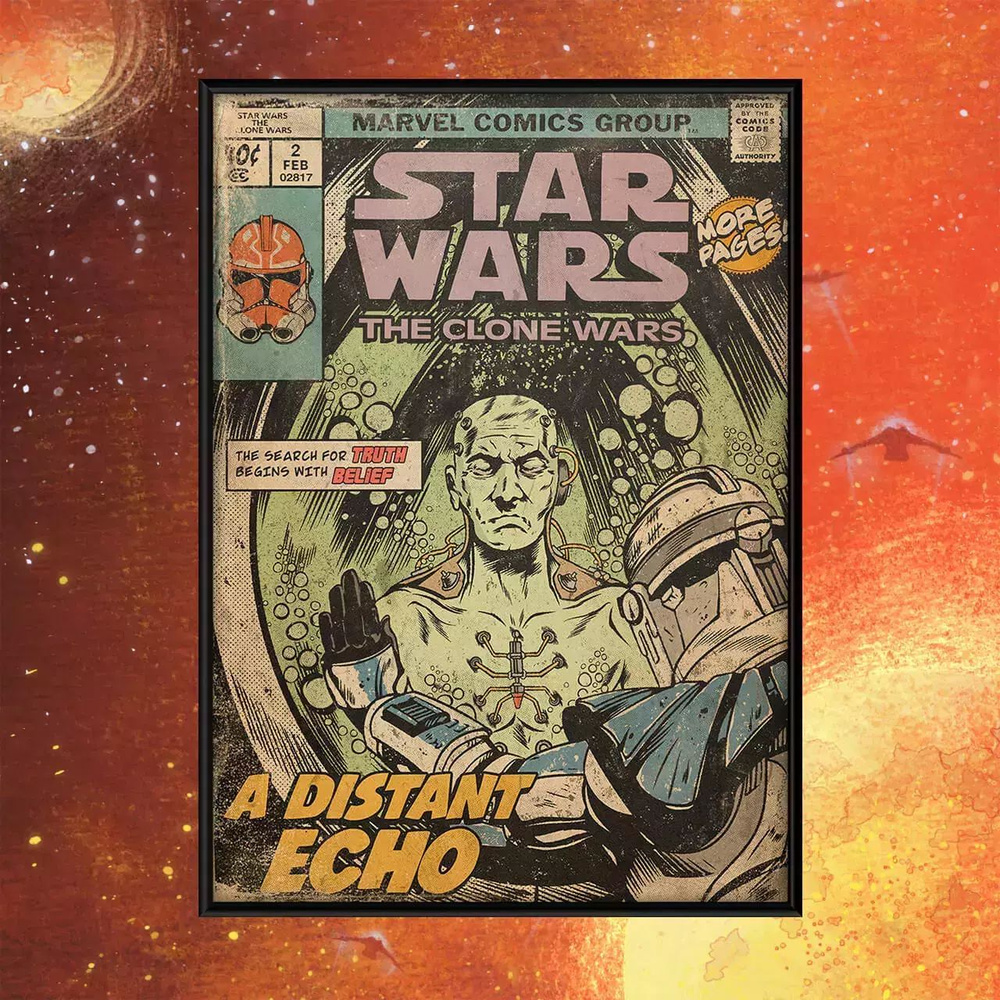 Постер Star Wars The Clone Wars: A Distant Echo #1