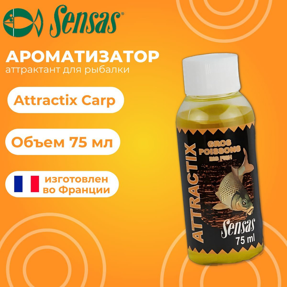 Ароматизатор Sensas ATTRACTIX Carp 0.075л #1